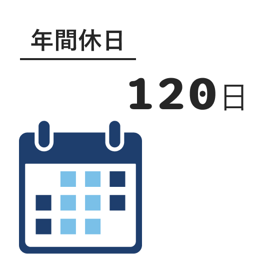年間休日 120日
